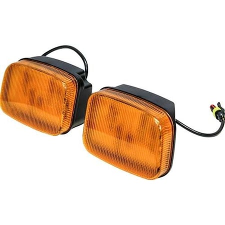 Aftermarket Fits Case IH 955200 Series LED Amber Cab Corner Light Kit 2754-KM